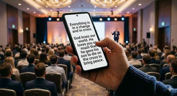 Live captions on a phone